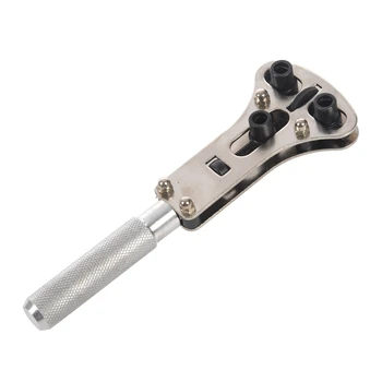 

NEW Adjustable Screw Watch Back Case Cover Opener Wrench Remover Repair Tool Set