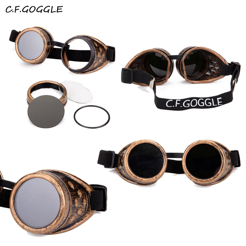 Очки C.F.GOGGLE новинка мужские и женские очки в стиле панк ретро сварочные с круглой