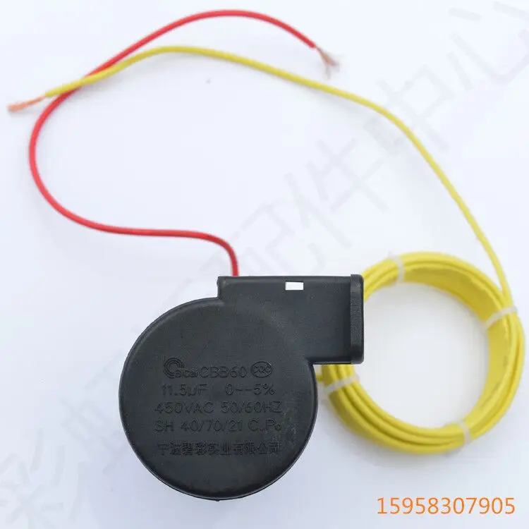 

Free Shipping! CBB60 11.5uf 450VAC 50/60Hz  Washing Machine Capacitor