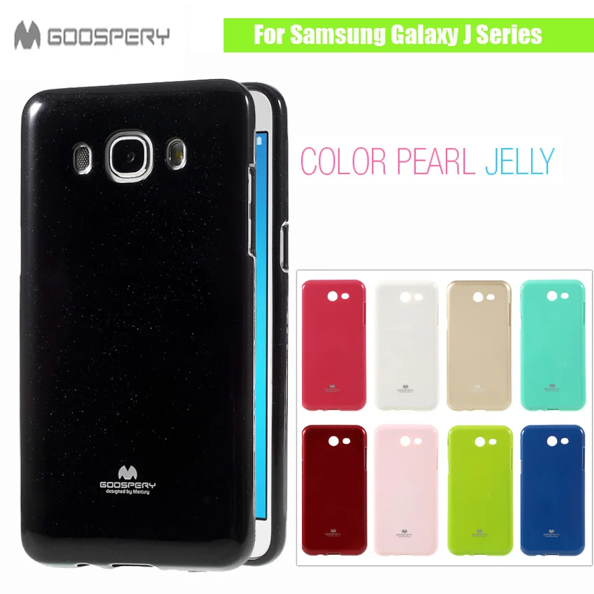 Оригинальный MERCURY GOOSPERY для samsung Galaxy J1 ACE J1mini J2 J3 J5 J7 Prime 2016 флэш порошок Желе Мягкие