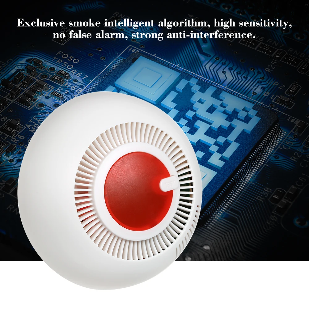 Автономный Фотоэлектрические Smoke Alarm Высокочувствительный Беспроводной сигнализации Системы независимых детектор дыма противопожарной защиты Сенсор