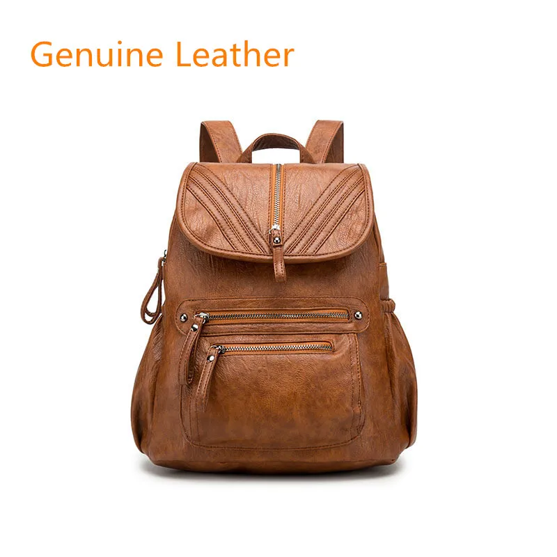 

New Fashion Woman Backpack Leather Brands Female Backpacks High Quality Schoolbag Backpack Elegant School Bagpack