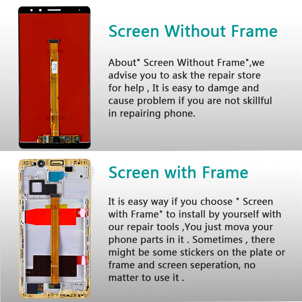 AAA ips ЖК-дисплей для huawei mate 8, сенсорный экран, дигитайзер, датчик в сборе, 6,0 дюймов, 1920*1080, рамка с бесплатной стеклянной пленкой, инструменты