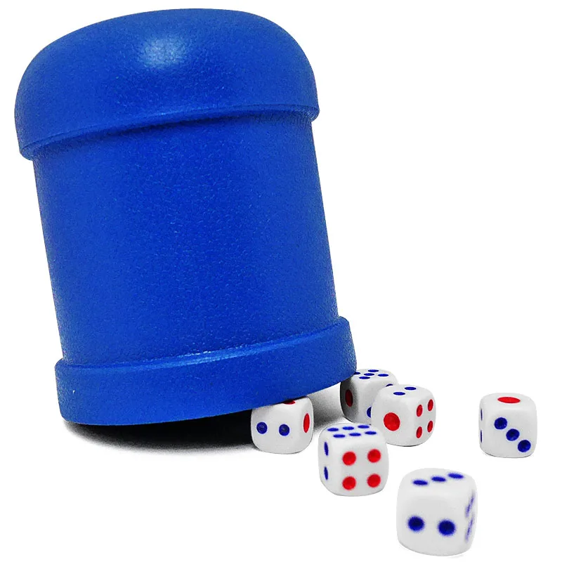 Dice Cup With 6 Dices Shaking Cup Drinking Games Bingo Dices Set Night