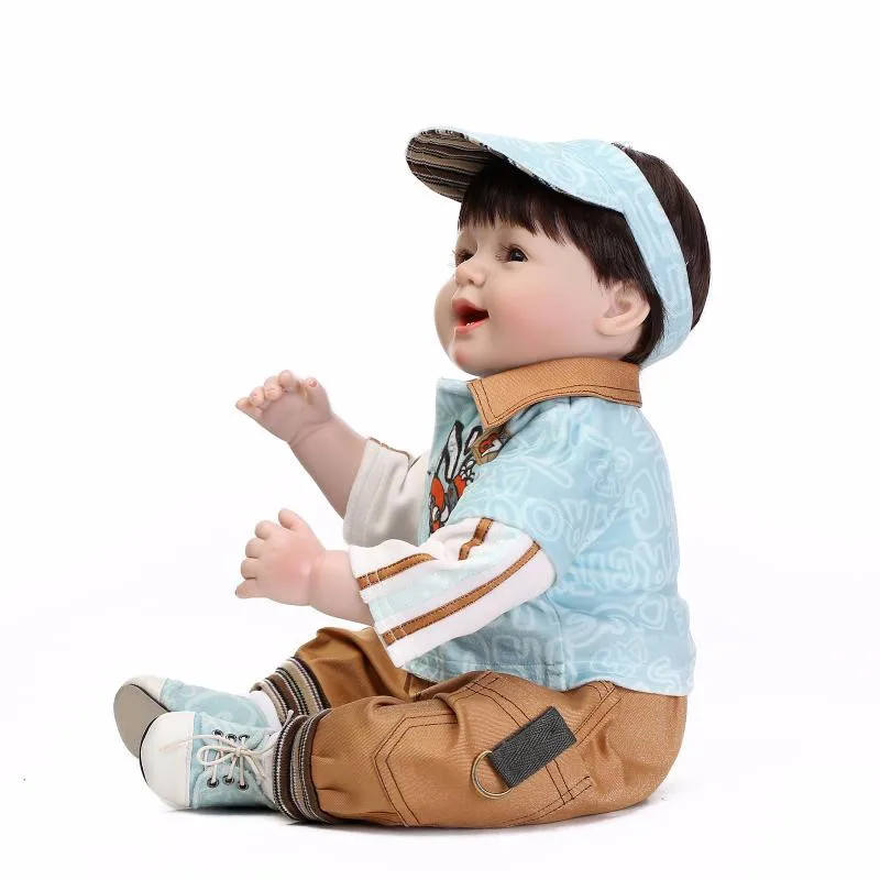 55 см Силиконовые винил возрождается пара кукла творческий ручной работы реалистичные игровой дом для куклы популярные рождественские