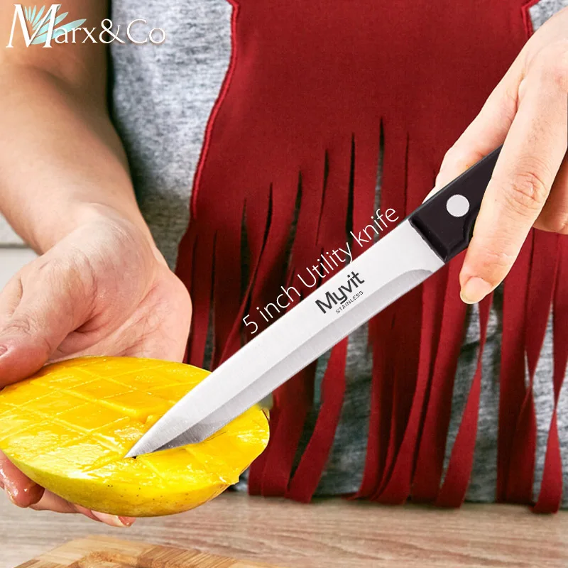 Кухонный нож 3,5 5 8 дюймов 3CR13 420C из высокоуглеродистой нержавеющей стали для нарезки фруктов, овощей, мяса, поварские ножи, набор инструментов
