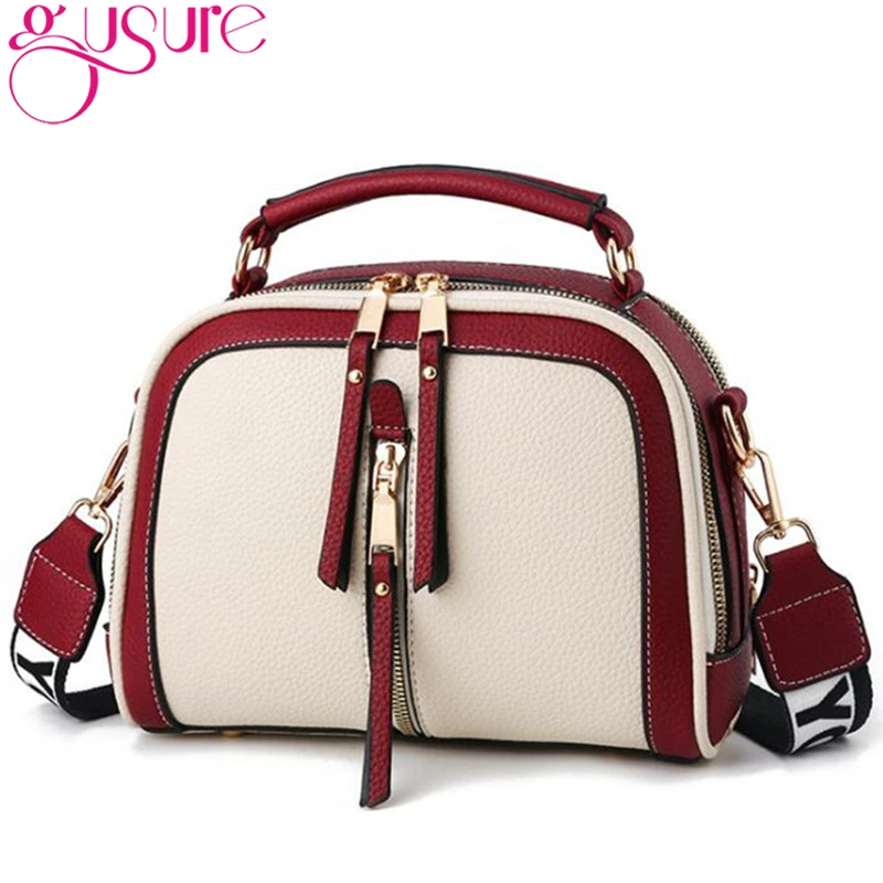 

Gusure Fashion Designer Contrast Color Shoulder bag For Female Multipurpose Crossbody Small Bags Women Handbag New Arrival