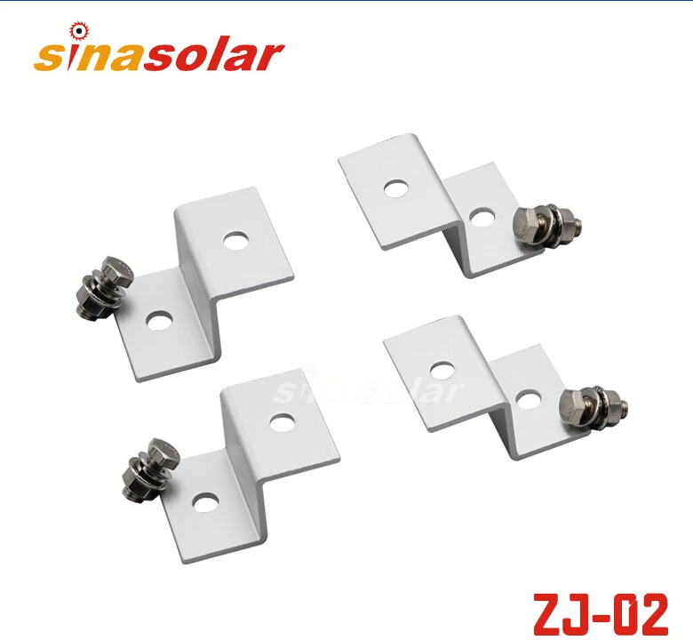 

Aluminum Z-Style Mount Solar Panel Z Bracket Kits Easily Mounting Universal For Outdoor RV Boat Off Grid Roof