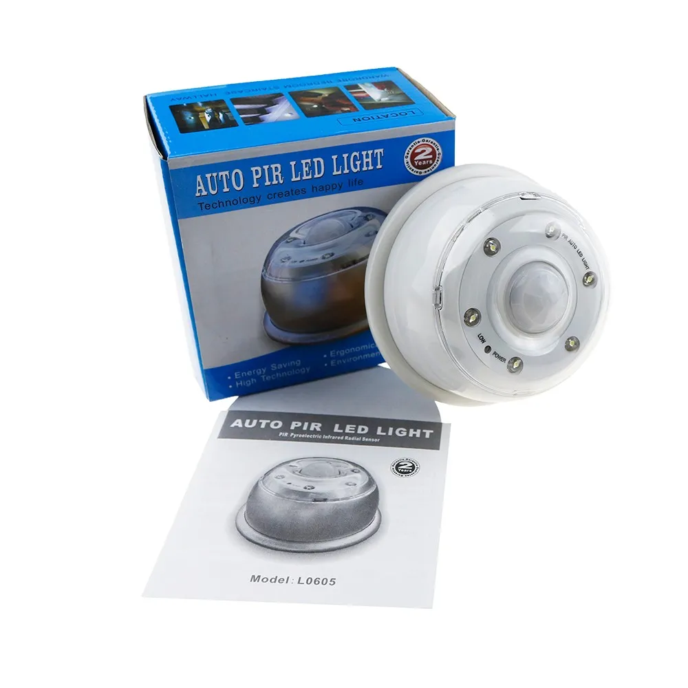 LED Wireless PIR Auto Motion Sensor Infrared Night NEW Lights Lamp L8J4 