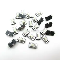 100 шт./лот SMD 3*6*2,5 мм Тактильные Такт Кнопка Микро переключатель мгновенного Two Pin для MP3 MP4