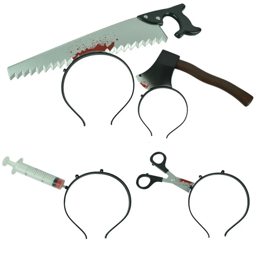 1 шт. пластиковый поддельный нож с крови через голову Tricky Toys Bayonet Вечерние игры для