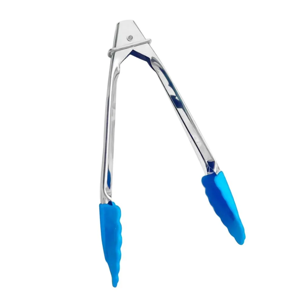 

Multifunctional Stainless Steel BBQ Food Ice Tongs Non-Stick Clamp Barbecue Tools With Silicone Tips Kitchen Baking Cooking