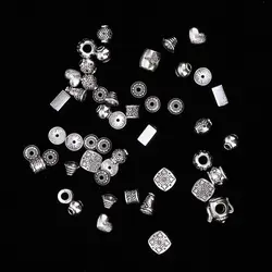 Винтажный тибетский серебряный DIY Шарм браслет аксессуары браслет Ювелирные изделия Поиск раздельные бусины, установка европейский