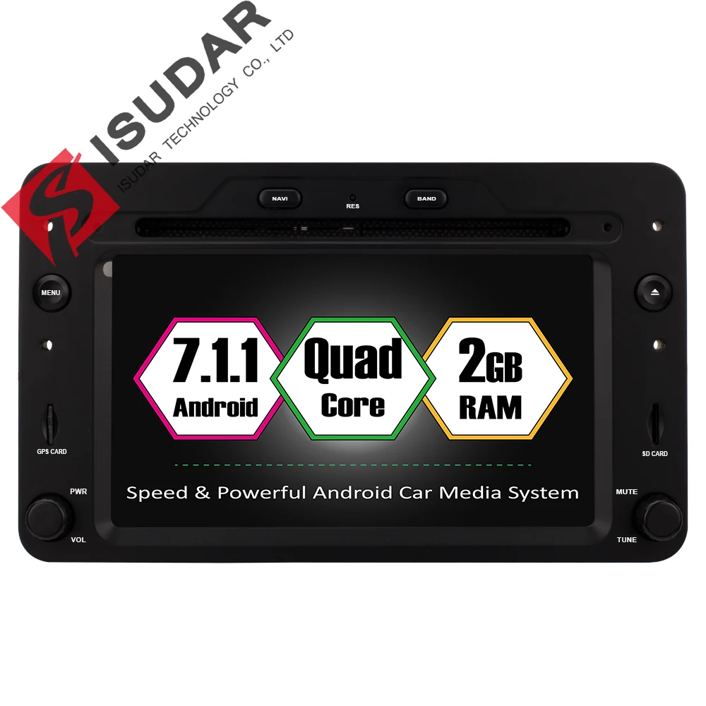 Isudar font b Car b font Multimedia Player GPS Android 7 1 1 For Alfa Romeo