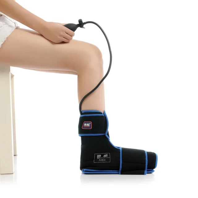 Ankle Cold Compression Wrap Ankle Brace Rehabilitation Therapy Medical Care Inflatable Air Pump