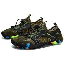 Пара уличных сетчатых кроссовок непромокаемые сапоги на каблуке с закрытой пяткой туфли для многократного применения на платформе дышащие альпинистские JU15 1