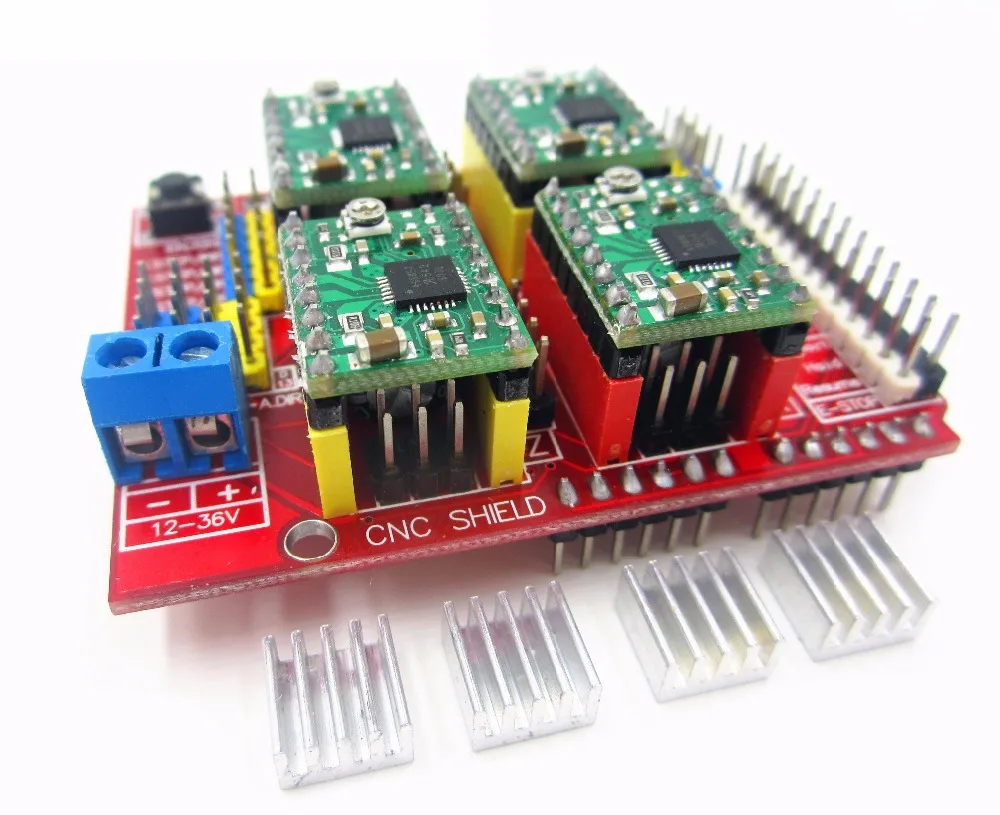 HAILANGNIAO новый cnc щит v3 гравировальный станок/3D принтер/+ 4 шт. A4988 Плата расширения