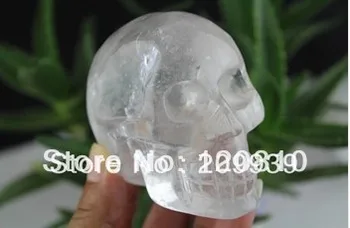 

0386 Natural Clear Quartz Crystal Skull Carvings