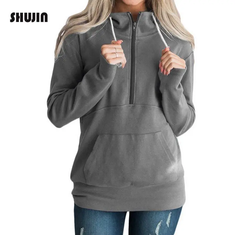 Free Ostrich Hoodies Autumn Slim Hoodies Women Long Sleeve