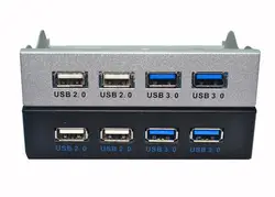 Для рабочего стола 3,5 дюймов флоппи-дисковод 20 Pin 4 порта USB 2,0 + USB 3,0 концентратор внутренняя Передняя панель комбинированный кронштейн