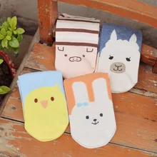 2 пара/лот Alice& Alan Летний стиль милые хлопковые носки с картинками для Для женщин носки для девочек модные шлепанцы женские серые ботильоны Meias