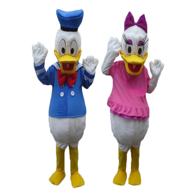 

Best Quality Donald Duck & Daisy Duck 2 pcs Cosplay Mascot Costume Free Shipping