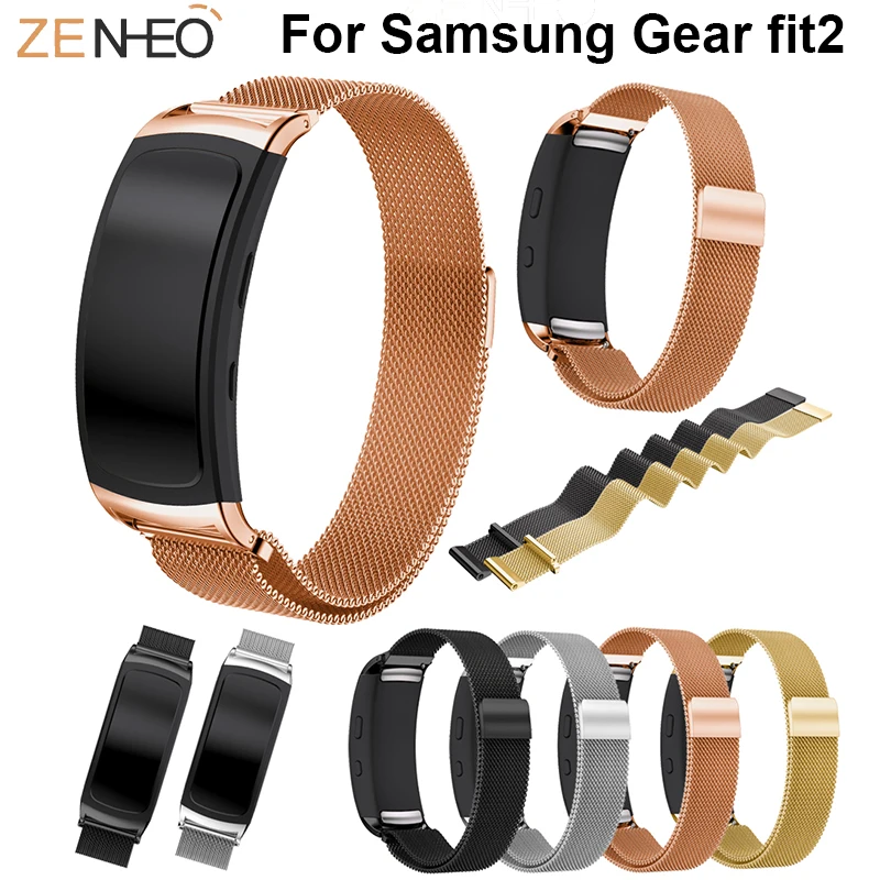 

For Samsung Gear fit2 smart watch 18mm watch strap Milanese Loop Wristbands replacement Bracelet For Samsung Gear fit2 watchband