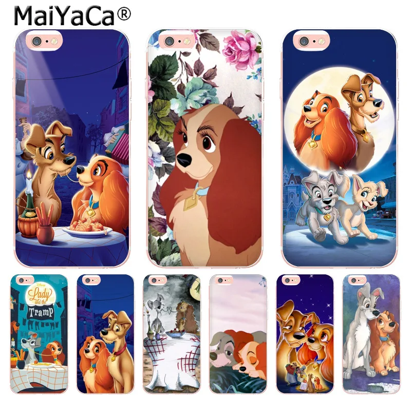 

MaiYaCa Lady And The Tramp Luxury Hybrid phone case for iPhone 8 7 6 6S Plus X 10 5 5S SE 5C 4 4S Coque Shell