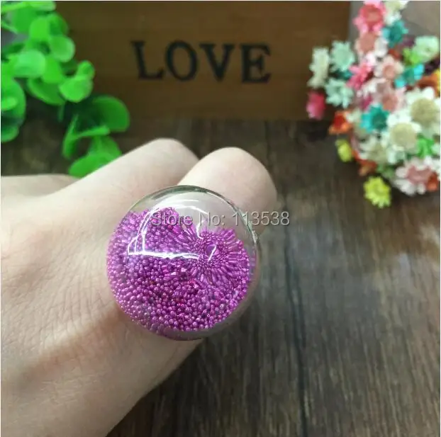 

Free ship!3sets/lot 25mm half Round Ball Liquid Rings,glass bubble Liquid rings,Glass Globe Bubble Vial rings,glass bottle ring