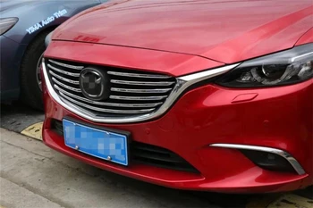 

Lapetus Car Styling Front Grille Grill Decoration Cover Bezel Trim 10 Pcs Fit For Mazda 6 Atenza Sedan & Wagon 2016 2017 / ABS