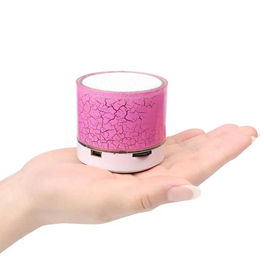 

Colorful Bluetooth Speaker Mini Wireless Loudspeaker Crack LED TF USB Subwoofer bluetooth Speakers mp3 stereo audio music player