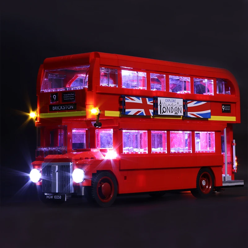 СВЕТОДИОДНЫЙ световой набор для technic 10258 London bus Building bricks fit 21045 Creator городские кварталы игрушки подарки(только светодиодный свет