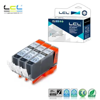 

LCL CLI-521 GY C-221/321/521/821GY (3-pack Grey) ink Cartridge Compatible for Canon Pixma MP980, Pixma MP990