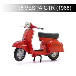 Maisto 1:18 VESPA Piaggio 1968 GTR Red Motorcycle Models model bike Base Diecast Moto Children Toy For Gift Collection