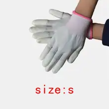 2 пары антистатические перчатки Антистатический ESD электронные рабочие перчатки Pu покрытием пальмовое покрытие ПК противоскользящие для защиты пальцев