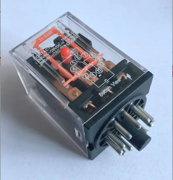 Промежуточное реле MK3P-I MK3P маленькие электромагнитные реле 11PIN DC12V DC24V AC110V AC220V