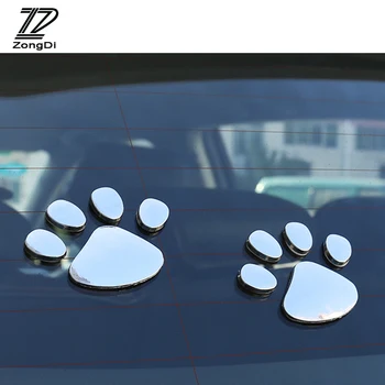

ZD 2Pc Car Stickers 3D Metal Bear Paw For Audi a4 b6 a3 a6 c5 VW polo passat b6 b5 Lada granta vesta Mazda 3 6 cx-5 Accessories
