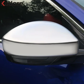 

For Jaguar F-PACE 2016 2017 2018 ABS Matte Side Door Rearview Mirror Cover Trims Car Exterior Accessories Sticker