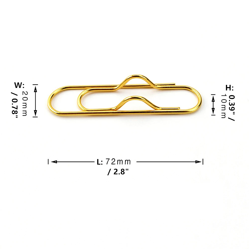 10 упаковок золотых держателей для ручек, клипсов 2,8 дюймов, закладки, скрепки, Диспенсер, подходит для ноутбуков, журналов, планировщиков, практически любого размера ручек