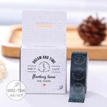 

5PCS Light time decoration diy photo album1.5mm*10m masking tape paper tape washi tape
