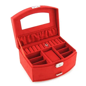 

Jewelry case jewelry case makeup case jewelry case 1/2 red