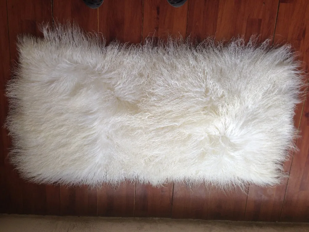 Большая кудрявая пластина меха ягнёнка/дешевая тибетская овчина/длинные волосы монгольская Лампа кожи