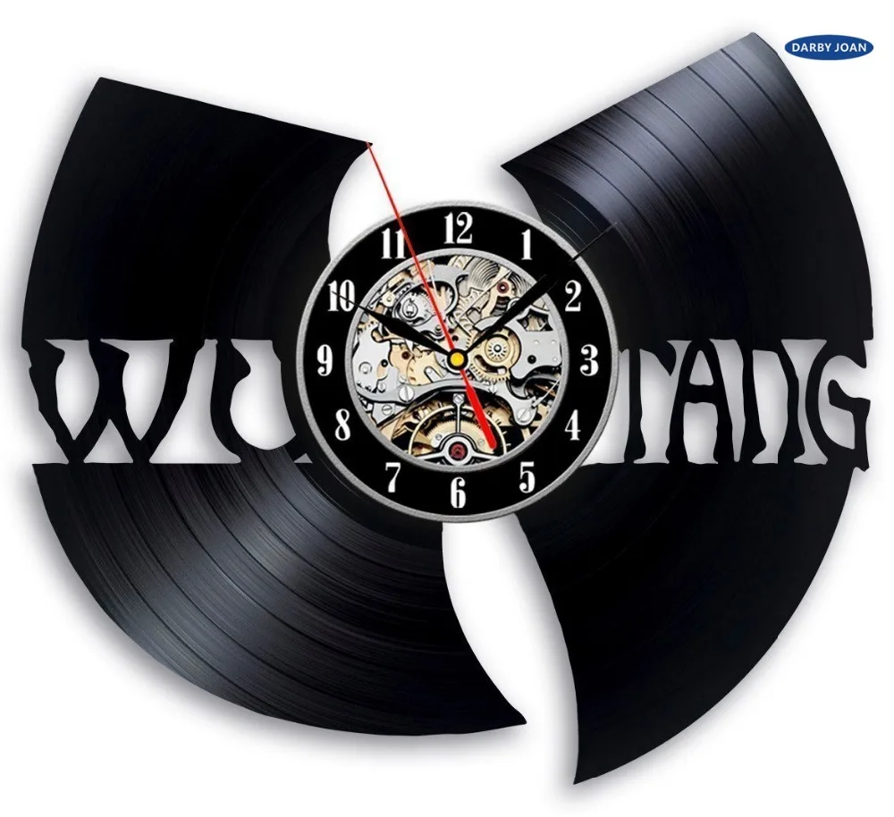 Wu Tang Decoratieve виниловые настенные часы подарок saat, duvar saati saat reloj большие настенные часы duvar saati horloge mura