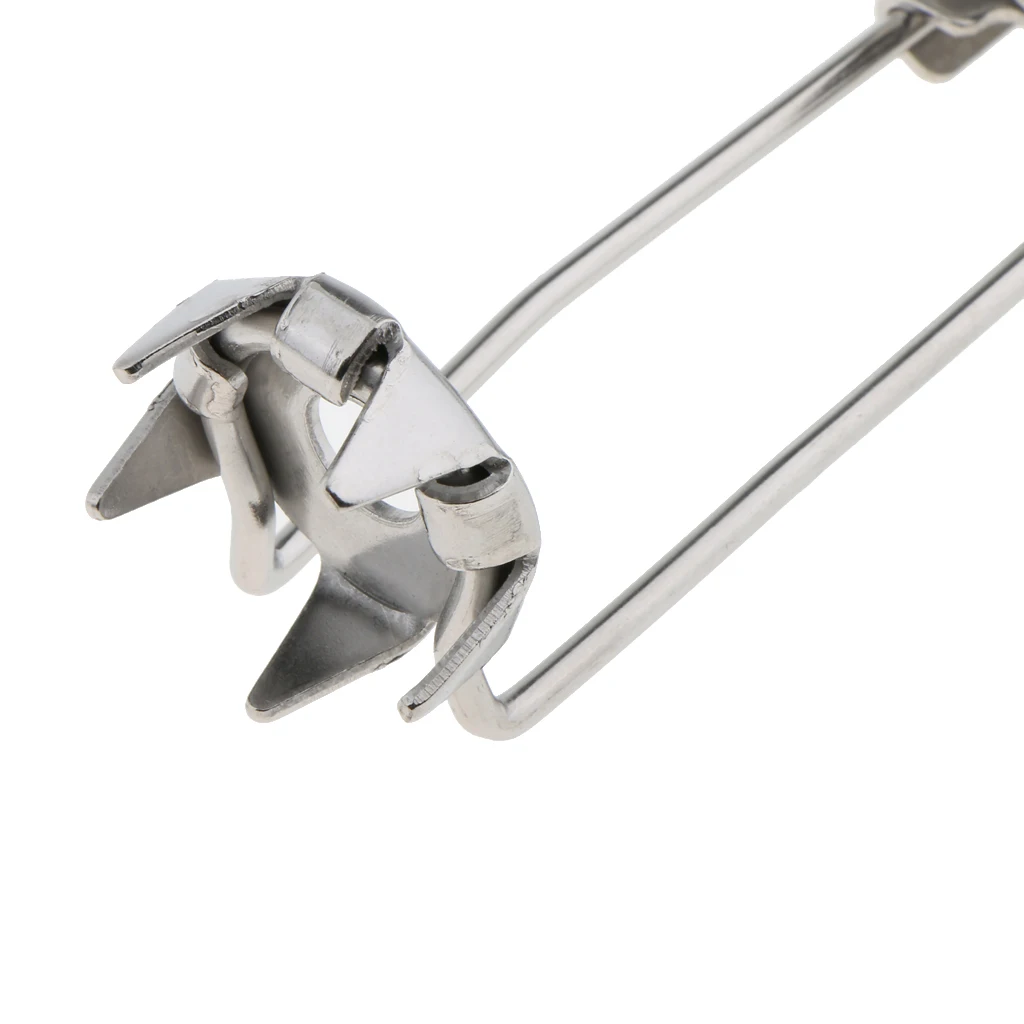 2Pcs Walking Stick Ice Grip Snow Easy fit Adjustable 5 Prong Crutches Clips