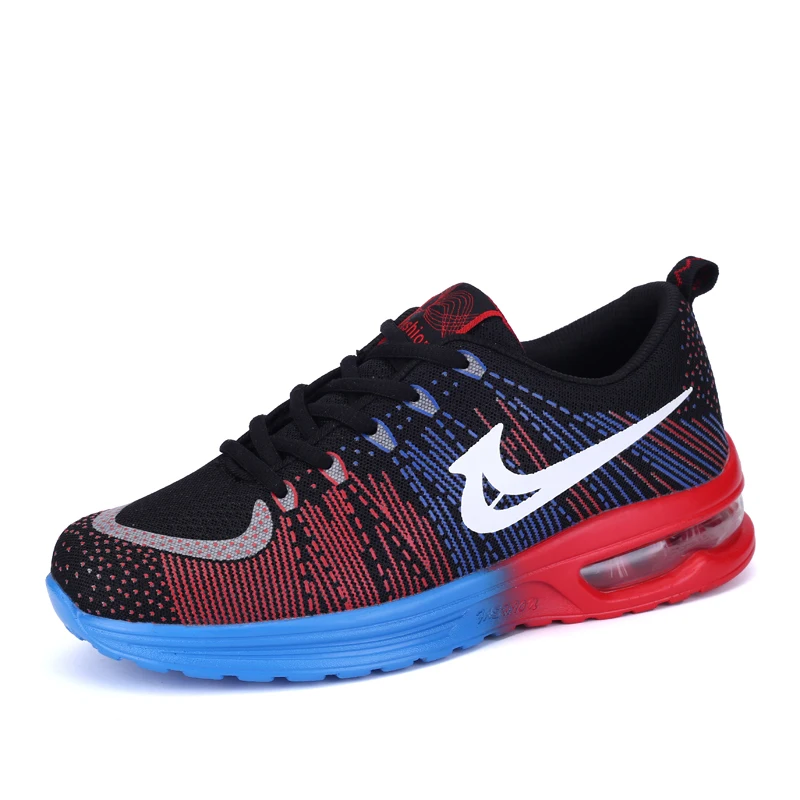 

Men's Lightweight Athletic Running Shoes Breathable Sport Air Sole Fitness Gym Jogging Sneakers for Man 2018 New Stripes Style