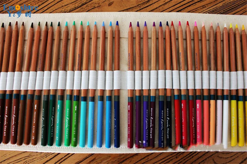 Emoshire Pencils cotton canvas handmade original color lead pencil drawing pen large capacity pencil pencil bag (5)