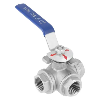 

Stainless Steel Valve SUS304 Pipe Ball Valve T-port Ball Valve Three-way Type Female Thread DN15 Water Ball Valve reliable