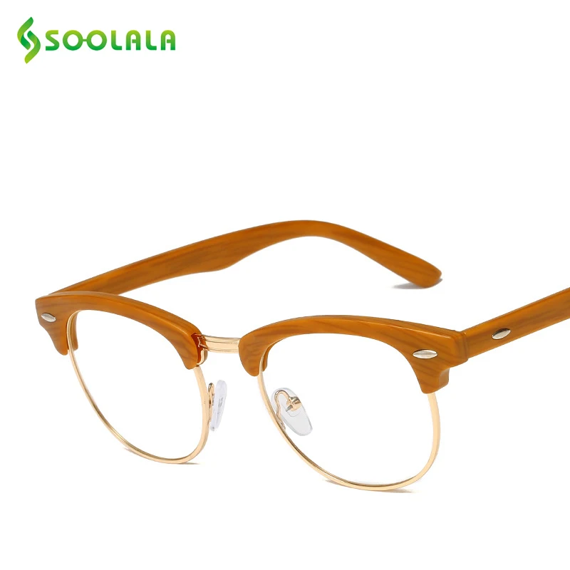 SOOLALA Anti Blue Ray Glasses Computer Protection Glasses Semi Rimless Blue Light Blocking Lenses Optical Frame Prescription SOOLALA Anti Blue Ray Glasses Computer Protection Glasses Semi Rimless Blue Light Blocking Lenses Optical Frame Prescription