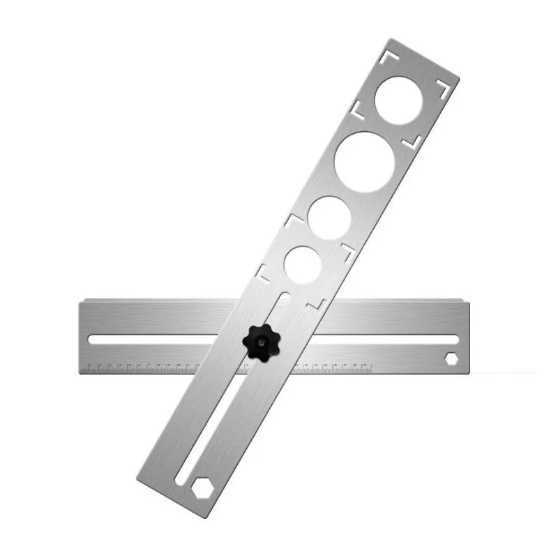 

Tile universal opening locator adjustable protractor tile artifact aid tool multi-function puncher angle ruler