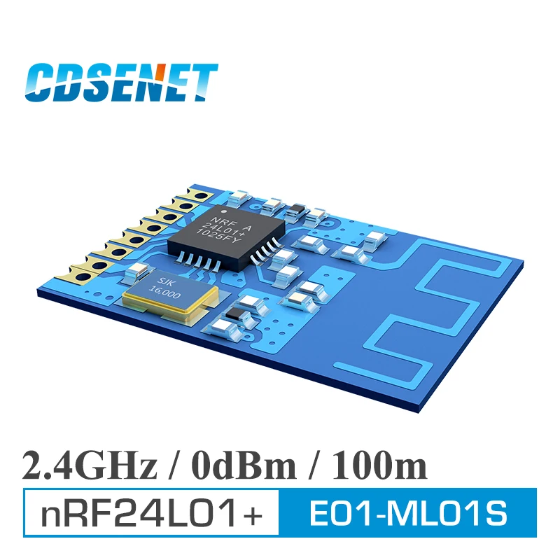 bilder für nRF24L01+ 2.4G SPI E01-ML01S SMD Wireless Transceiver RFID Module CDSENET 100m 2.4GHz Wireless nRF24L01 PA rf bilder für nRF24L01+ 2.4G SPI E01-ML01S SMD Wireless Transceiver RFID Module CDSENET 100m 2.4GHz Wireless nRF24L01 PA rf